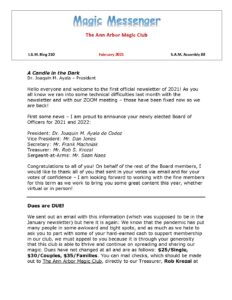 2026 Parlor Magic Show